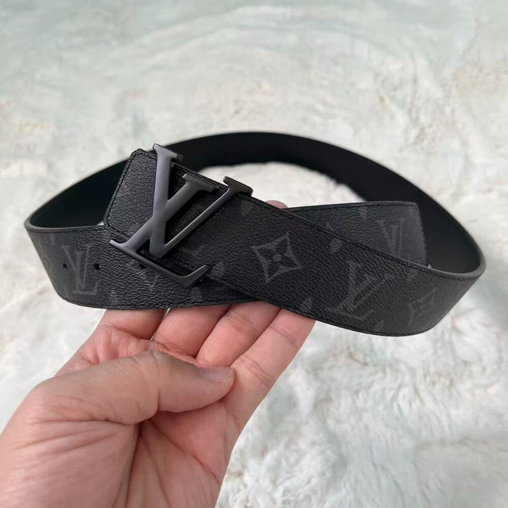 LV Belts 95cm fit for 30-34 Black Logo